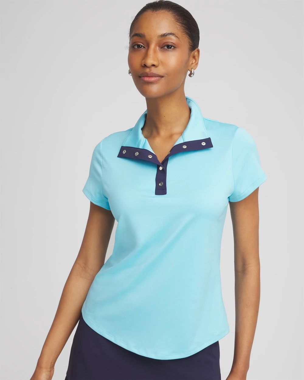 Zenergy® UPF Mockneck Short-Sleeve Top | Chico's